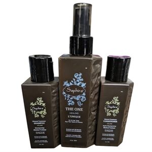 Saphira Hair Care Set Mini Shampoo And Conditioner & The One NEW